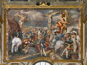 Contrefaçade, IL Pordenone, Crucifixion 1520-21 - Giovanni Antonio Pordenone