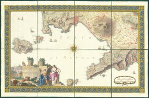 Carte du golfe de Naples de 1794 - Giovanni Antonio Rizzi Zannoni