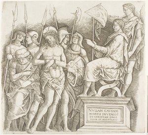 Le Christ devant Pilate - Giovanni Antonio da Brescia