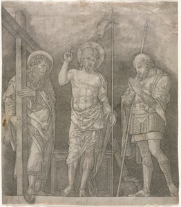 Le Christ ressuscité entre les saints André et Longinus