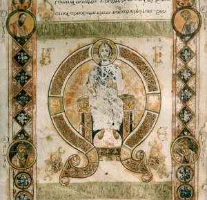 Christ en gloire. Exultet de la cathédrale de San Sabino à Bari