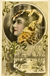 Carte postale : Portrait de Mademoiselle Dufresne, artiste de music-hall
