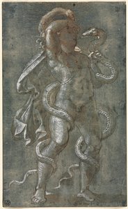 Homme enlacé par deux serpents - Giovanni Antonio da Pordenone