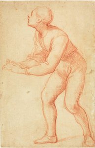 Jeune homme debout avec les bras étendus - Giovanni Balducci