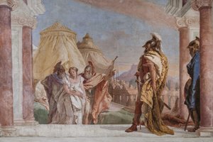 Eurybate et Talthybios conduisant Briséis à Agamemnon - Giovanni Battista Tiepolo