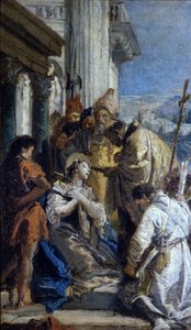 Giovanbattista Tiepolo : La communion de Sainte Lucie. Museo del Castello. Milan - Giovanni Battista Tiepolo