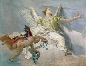 Gloire des anges, fresque, (détail), oratoire de la Pureté, Udine