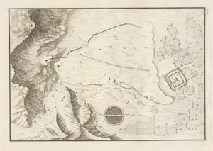 Plan géométrique de la ville en ruines de Palmyre, 1753 - Giovanni Battista 1712 86 after Borra