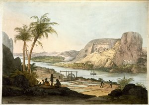 Vue extérieure des deux temples d