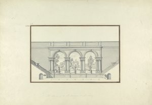 Reconstruction du deuxième théâtre à Laodicée, c.1750 - Giovanni Battista Borra