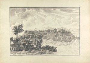 Vue inachevée du Palatin à Rome