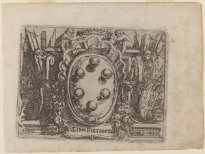 Dédicace à Don Pietro Medici de "Bizzarie di varie Figure" - Giovanni Battista Bracelli