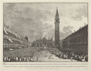 Le Doge porté autour de la Piazza San Marco