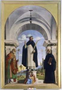 Saint Pierre Martyr avec les saints Nicolas et Benoît