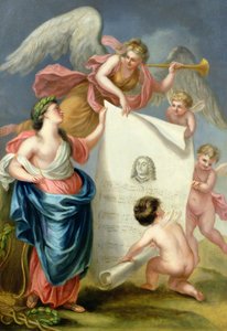 Étude allégorique pour une estampe commémorative de Handel
