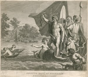 Bal de régate aux jardins de Ranelagh, Millbank, Londres, 23 juin 1775