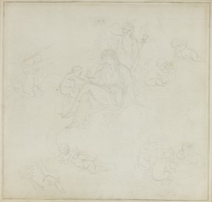 Vénus avec Putti - Giovanni Battista Cipriani