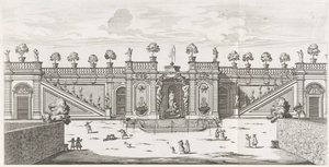 Fontaine de Vénus dans les jardins de la Villa Doria Pamphilj à Rome - Giovanni Battista Falda
