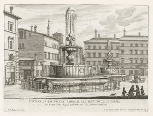 Fontaines sur la Piazza Farnese à Rome