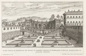 Jardins de la Villa Mondragone à Frascati - Giovanni Battista Falda