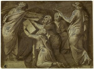 Numa Pompilius donne les lois aux Romains - Giovanni Battista Galestruzzi
