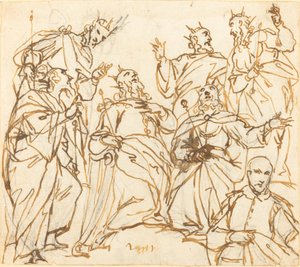 David et les patriarches avec un donateur