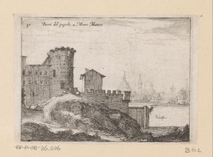 Constructions à Rome, près de la Porta del Popolo - Giovanni Battista Mercati