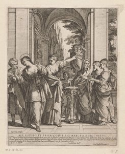 Sainte Viviane refuse de sacrifier aux dieux païens - Giovanni Battista Mercati