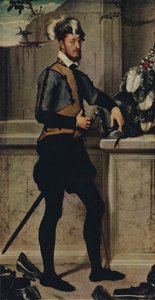 Un chevalier avec son casque de joute, 1554-1558, 1936 - Giovanni Battista Moroni