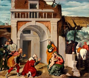 Adoration des Mages, par Giovanni Battista Moroni