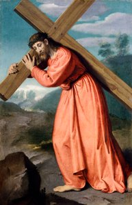 Christ portant la croix, par Giovanni Battista Moroni, Sanctuaire de Notre-Dame des Larmes, Albino