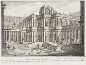 Forum antique entouré de portiques, c.1743
