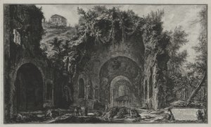 Vue de la source et de la grotte d