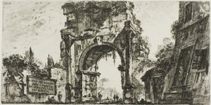Arc de Drusus à la Porta S. Sebastiano à Rome, planche 8 de Quelques vues d