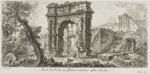 Arc de Pola en Istrie près de la porte, planche 24 de Quelques vues d