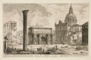 Arc de Septime Sévère, de Vedute di Roma