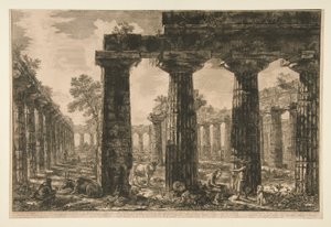 Autre vue de la façade du pronaos, dessinée et décrite dans la planche V, de Différentes vues