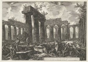 Basilique de Paestum à Paestum - Giovanni Battista Piranesi