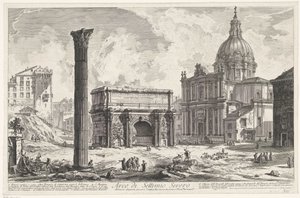 Arc de Septime Sévère sur le Forum Romain (vues de Rome)