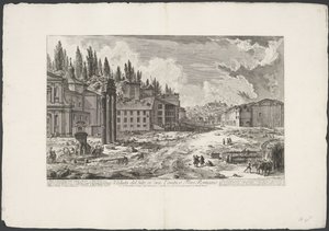 Forum Romain avec le Temple de Jupiter Stator à Rome - Giovanni Battista Piranesi