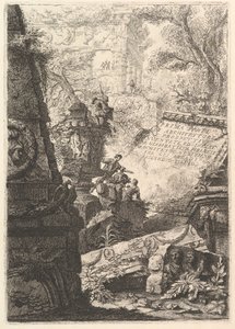 Frontispice: Prima Parte di Architetture, e Prospettive, Rome, vers 1750
