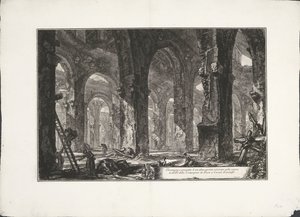 Intérieur des bains de Castel Gandolfo (série Archeologische vondsten uit Albano en Castel Gandolfo) - Giovanni Battista Piranesi