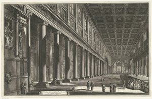 Intérieur de la Santa Maria Maggiore à Rome - Giovanni Battista Piranesi