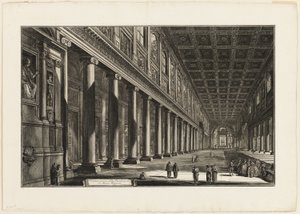 Vue intérieure de la basilique de S. Maria Maggiore, de Vues de Rome - Giovanni Battista Piranesi
