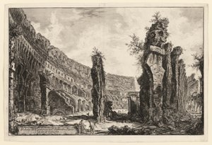 Vue intérieure du Colisée, des Vues de Rome
