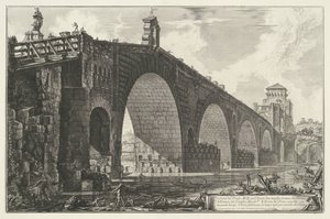 Pont Milvius à Rome (Vues de Rome)