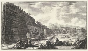 Pecile dans la Villa Adriana à Tivoli (Vues de Rome) - Giovanni Battista Piranesi