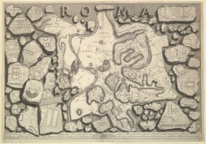 Plan de Rome, de Le Antichità Romane