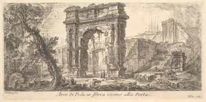 Arc de Pola en Istrie près de la porte Arco di Pola en Istrie - Giovanni Battista Piranesi