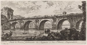Ponte di Rimino fabriqué par Auguste et Tibère empereur